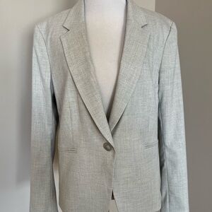 H&M Light Gray Tweed Blazer Size Large